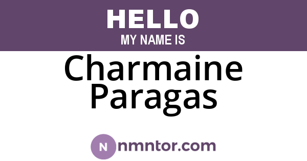 Charmaine Paragas