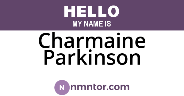 Charmaine Parkinson