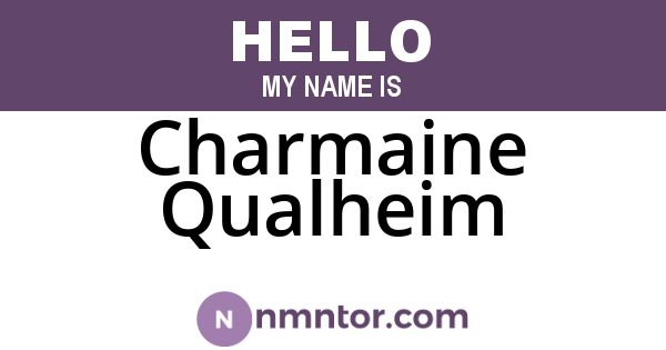 Charmaine Qualheim