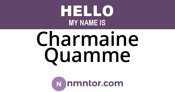 Charmaine Quamme