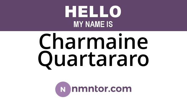 Charmaine Quartararo