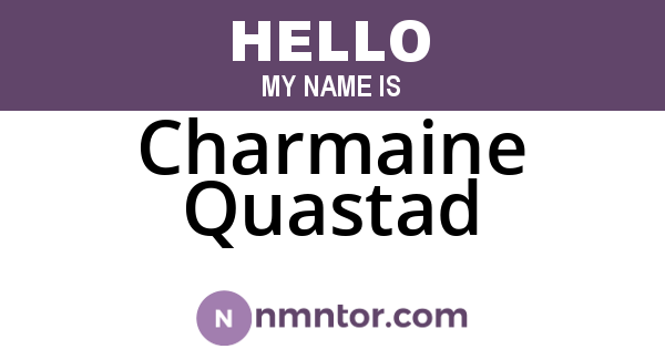 Charmaine Quastad
