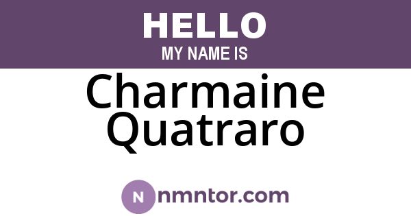 Charmaine Quatraro