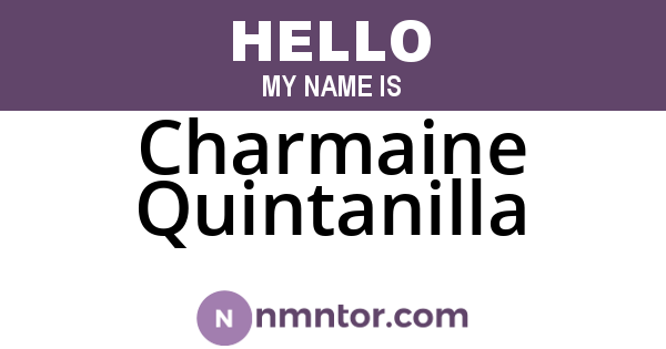 Charmaine Quintanilla