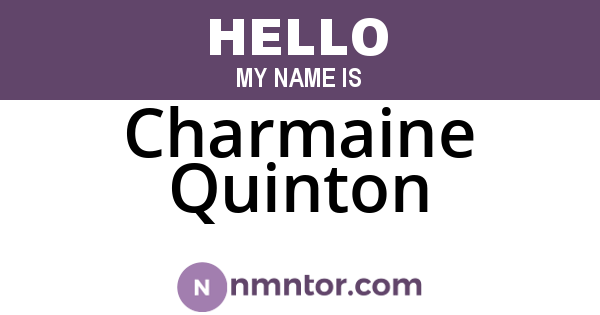 Charmaine Quinton