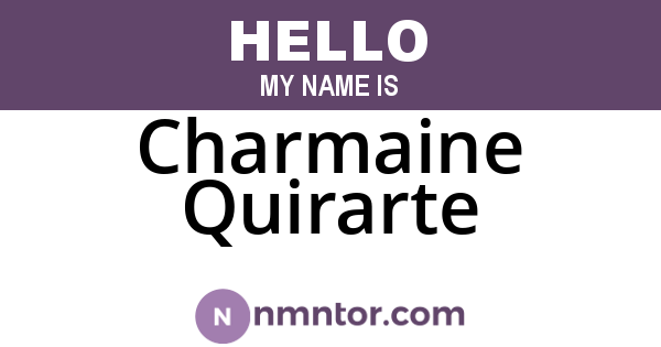 Charmaine Quirarte