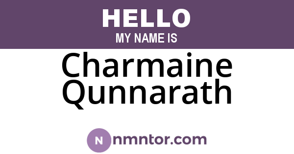 Charmaine Qunnarath