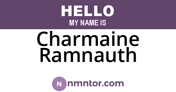 Charmaine Ramnauth
