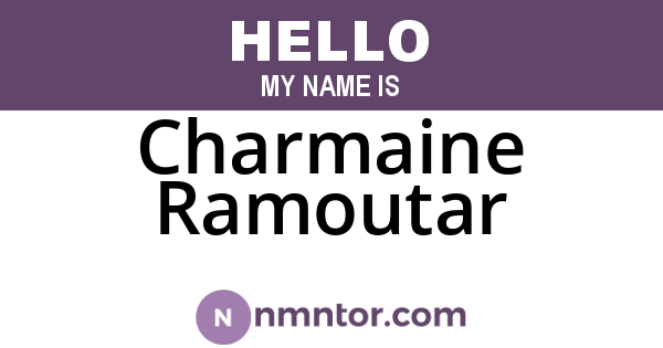 Charmaine Ramoutar