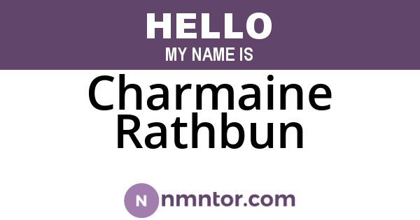 Charmaine Rathbun