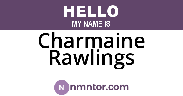Charmaine Rawlings