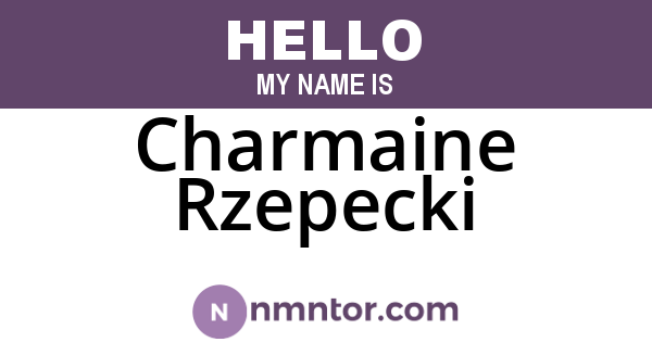 Charmaine Rzepecki