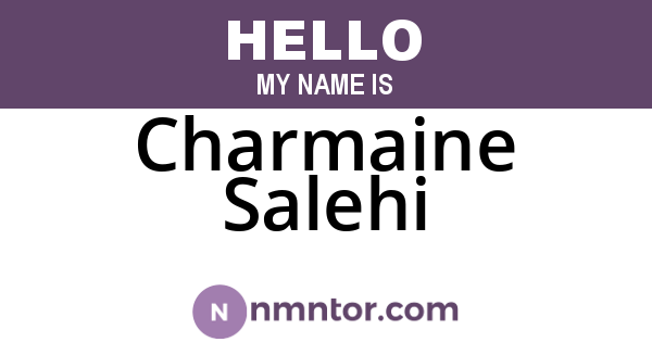 Charmaine Salehi