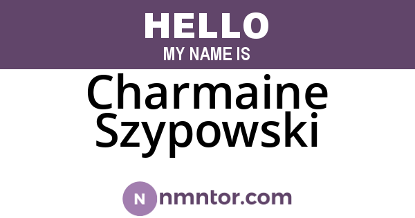 Charmaine Szypowski