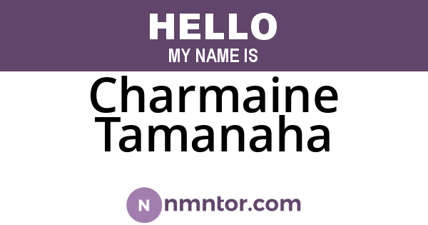 Charmaine Tamanaha