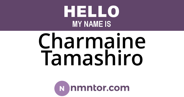 Charmaine Tamashiro
