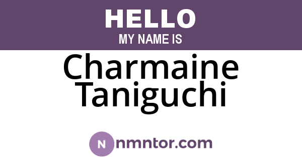 Charmaine Taniguchi
