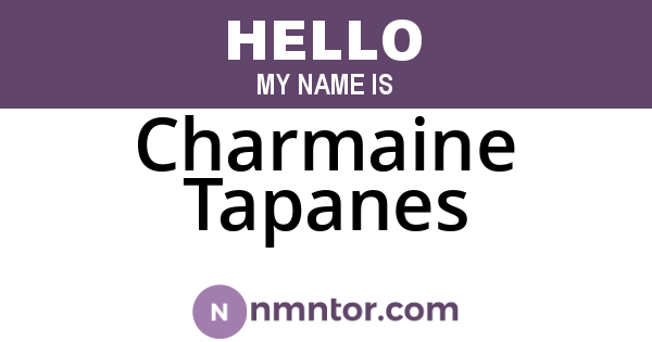 Charmaine Tapanes