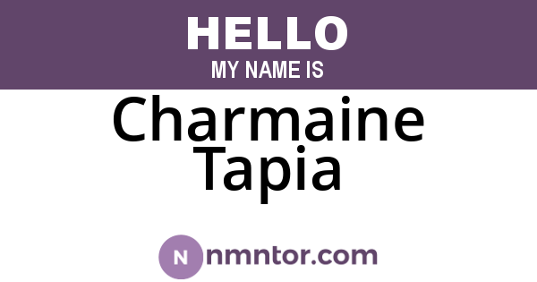 Charmaine Tapia