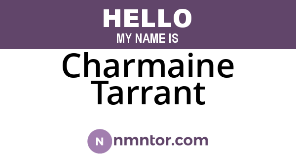 Charmaine Tarrant