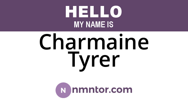 Charmaine Tyrer