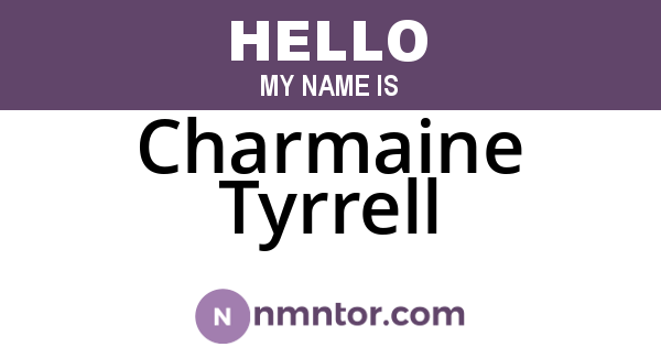Charmaine Tyrrell