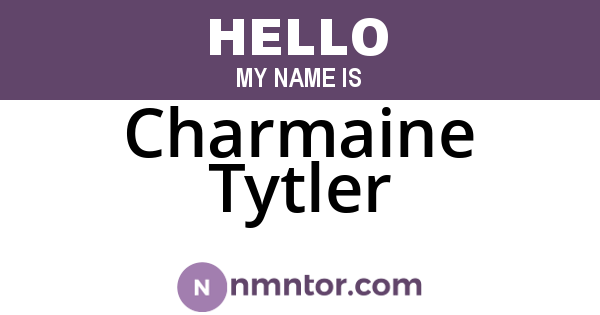 Charmaine Tytler