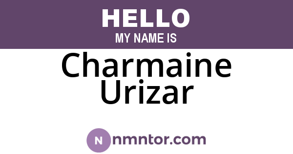 Charmaine Urizar