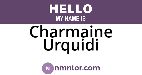 Charmaine Urquidi
