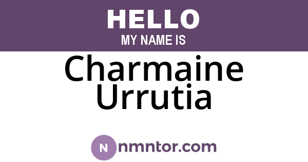 Charmaine Urrutia
