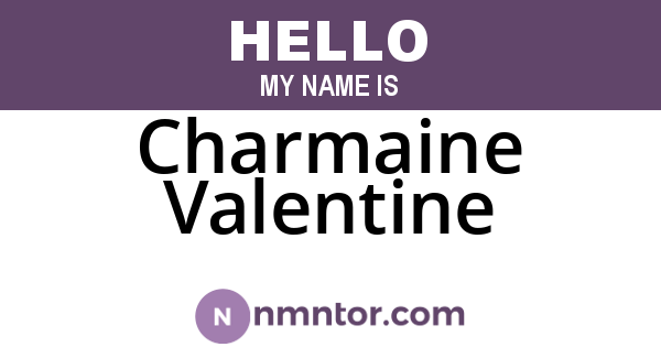 Charmaine Valentine