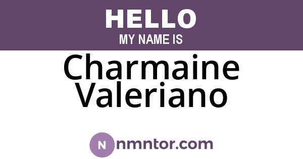 Charmaine Valeriano