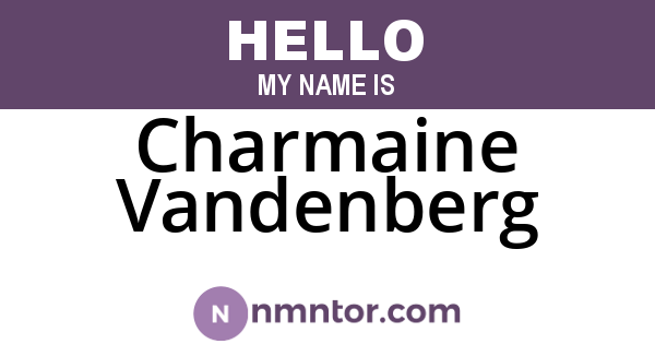 Charmaine Vandenberg