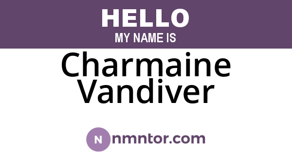 Charmaine Vandiver