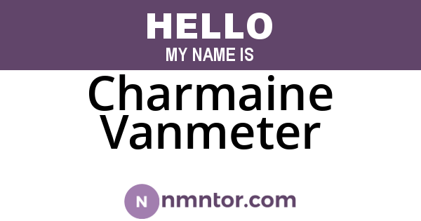 Charmaine Vanmeter