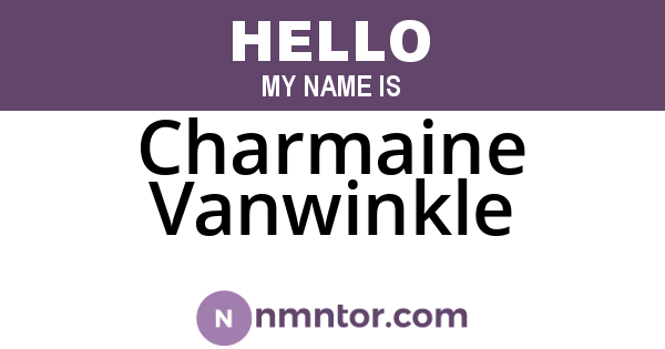 Charmaine Vanwinkle