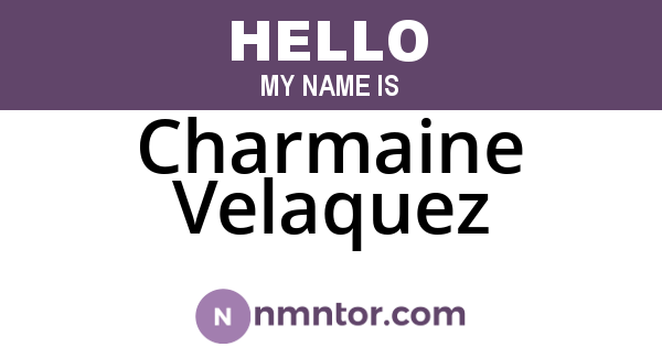 Charmaine Velaquez