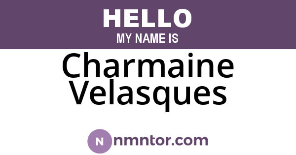 Charmaine Velasques
