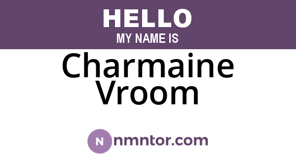 Charmaine Vroom