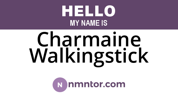 Charmaine Walkingstick