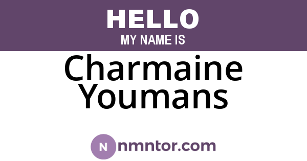 Charmaine Youmans