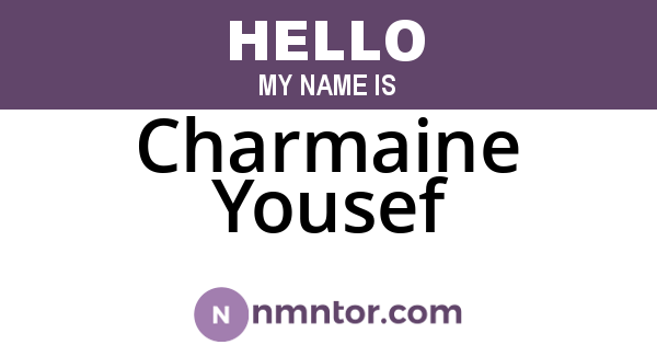 Charmaine Yousef