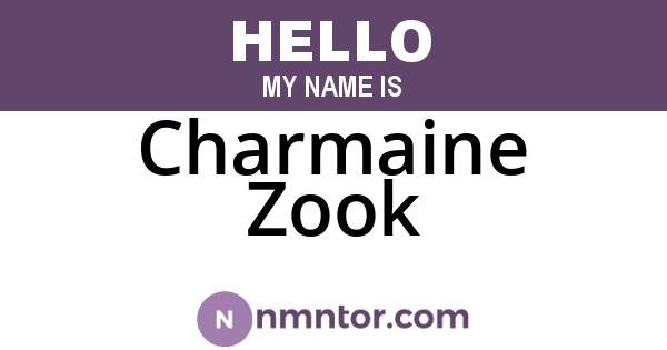 Charmaine Zook