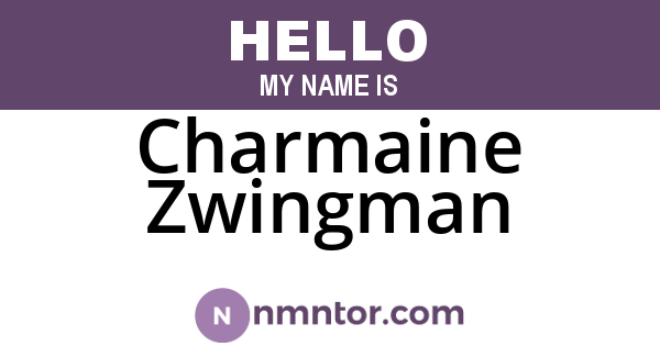 Charmaine Zwingman