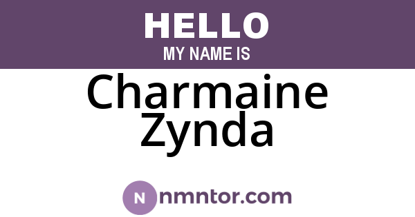Charmaine Zynda