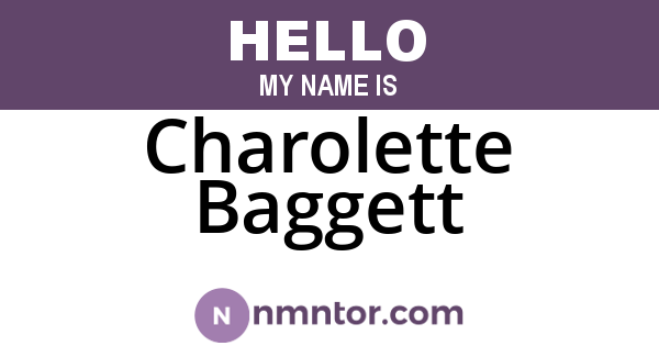 Charolette Baggett