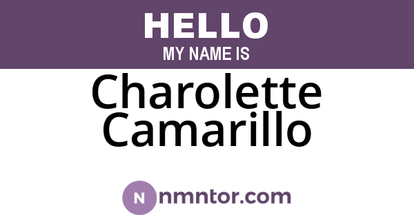 Charolette Camarillo