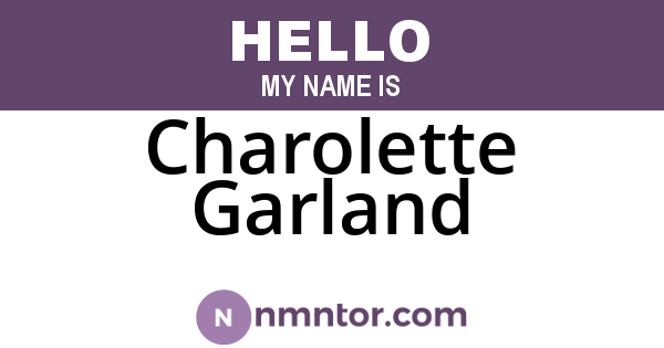 Charolette Garland