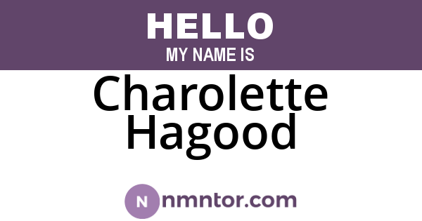 Charolette Hagood