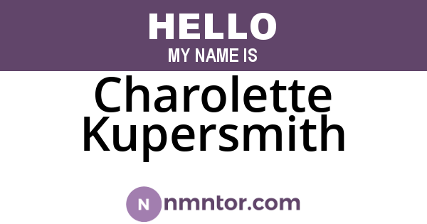 Charolette Kupersmith